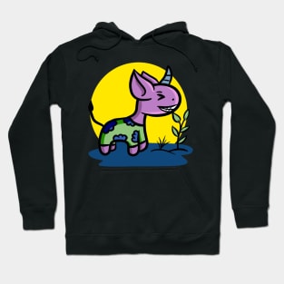 purple monster Hoodie